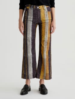 Saige Wide Leg Crop Corduroy Gold Stripe Mid-Rise Wide Leg WOMENS BOTTOMS Photo 3
