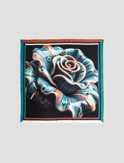 AG Scarf Porcelain Rose Art Project Silk Scarf ACCESSORIES Photo 1