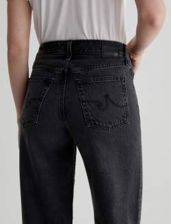 【BAON】[unisex] Nodu Cut Damage Black Blue Wide Denim Pants Jeans - BLACKUP