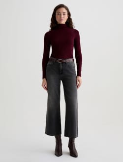 Saige Wide Leg Crop Jean Overnight Mid-Rise Fit WOMENS BOTTOMS Photo 2