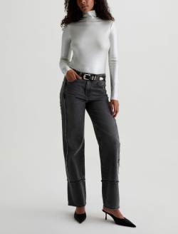 Brinley Paneled Jean Overnight Mid-Rise Straight WOMENS BOTTOMS Photo 2