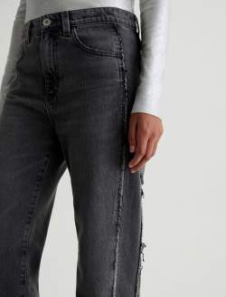 Brinley Paneled Jean Overnight Mid-Rise Straight WOMENS BOTTOMS Photo 4