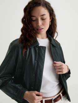 Lincoln Jacket Dark Green Bomber Jacket WOMENS TOPS Photo 3