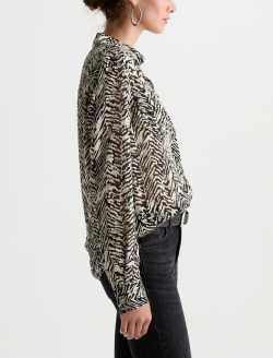 Melia Western Shirt Glam Safari Long-Sleeve Snap Button WOMENS TOPS Photo 4