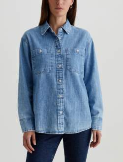 Leny Salt Water Relaxed Shirt WOMENS TOPS Photo 2