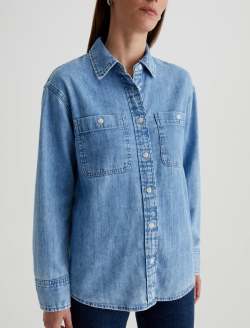 Leny Salt Water Relaxed Shirt WOMENS TOPS Photo 3