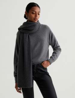 Skyler Scarf Legendary Grey Oversized Cashmere Scarf ACCESSORIES Photo 2