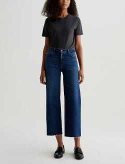 Saige Wide Leg Crop 7 Years Antwerp AG-ed™ Mid-Rise Wide Leg Denim WOMENS BOTTOMS Photo 1