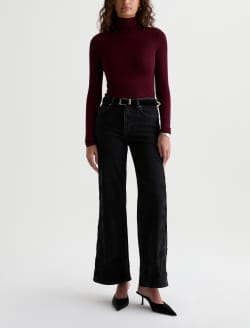 Saige Wide Leg Jean Bebop Mid-Rise Fit WOMENS BOTTOMS Photo 2