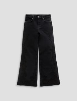 Saige Wide Leg Jean Bebop Mid-Rise Fit WOMENS BOTTOMS Photo 1