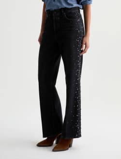Billie Jean Black Tie Low Slung Straight Leg WOMENS BOTTOMS Photo 6