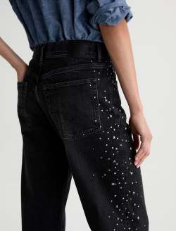 Billie Jean Black Tie Low Slung Straight Leg WOMENS BOTTOMS Photo 7