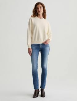 Nova Crew Ivory Dust Relaxed Crew Neck Sweatshirt WOMENS TOPS Photo 5