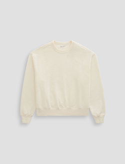 Nova Crew Ivory Dust Relaxed Crew Neck Sweatshirt WOMENS TOPS Photo 1