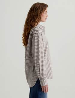 Women Addison Shirt Stripe Mix Khaki Multi at AG Jeans