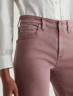Saige Wide Leg Crop Sulfur Dusty Mauve Mid-Rise Wide Leg WOMENS BOTTOMS Photo 4