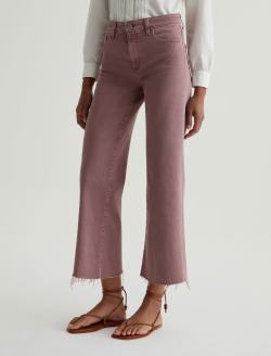 Saige Wide Leg Crop Sulfur Dusty Mauve Mid-Rise Wide Leg WOMENS BOTTOMS Photo 5