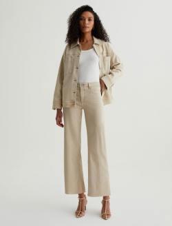 Saige Wide Leg Crop Sulfur Pumice Mid-Rise Wide Leg WOMENS BOTTOMS Photo 2