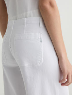 Stella Cinched White Low Slung Palazzo WOMENS BOTTOMS Photo 7
