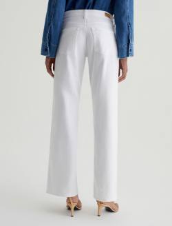 Adria Gallery White Low-Rise Wide Leg WOMENS BOTTOMS Photo 8