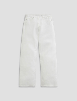 Adria Gallery White Low-Rise Wide Leg WOMENS BOTTOMS Photo 1