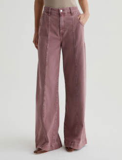 Jenna Sulfur Dusty Mauve High-Rise Wide Leg WOMENS BOTTOMS Photo 3