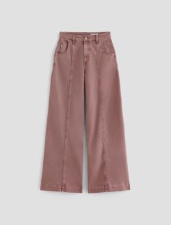 Jenna Sulfur Dusty Mauve High-Rise Wide Leg WOMENS BOTTOMS Photo 1