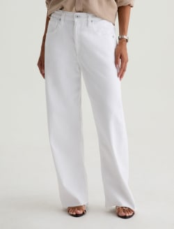 Hattie Crop Gallery White High-Rise Barrel WOMENS BOTTOMS Photo 10