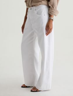 Hattie Crop Gallery White High-Rise Barrel WOMENS BOTTOMS Photo 11