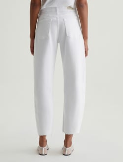Hattie Crop Gallery White High-Rise Barrel WOMENS BOTTOMS Photo 8