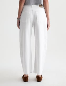 Hattie Crop Jean Gallery White High-Rise Barrel WOMENS BOTTOMS Photo 9