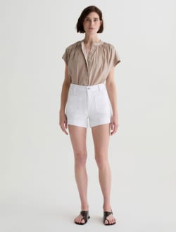 Daisy Short White Slim Trouser Short WOMENS BOTTOMS Photo 2