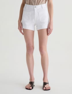 Daisy Short White Slim Trouser Short WOMENS BOTTOMS Photo 3