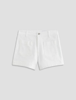Daisy Short White Slim Trouser Short WOMENS BOTTOMS Photo 1