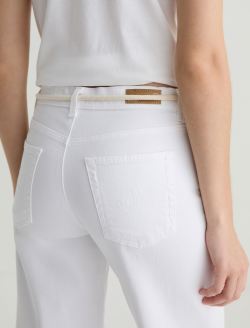 Saige Wide Leg Crop Jean White Mid-Rise Fit WOMENS BOTTOMS Photo 7