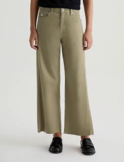 Saige Wide Leg Crop Dusty Sage Mid-Rise Paneled Fit WOMENS BOTTOMS Photo 3