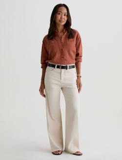 Saige Wide Leg Crop With Panel Opal Stone Mid-Rise Paneled Fit WOMENS BOTTOMS Photo 9