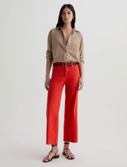 Saige Wide Leg Crop With Panel Tabasco Mid-Rise Fit WOMENS BOTTOMS Photo 2