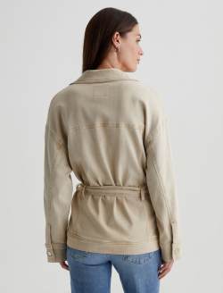 Nora Jacket Sulfur Pumice Belted Jacket WOMENS TOPS Photo 8