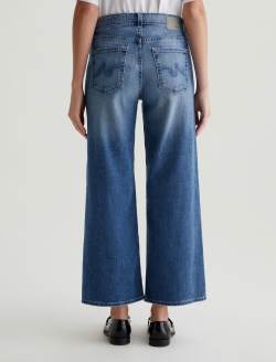 【INCHANT ME】Stone cat brush wide denim pants Women Saige Wide Leg Crop Bell Canyon at AG Jeans Official Store