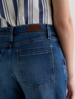 Stella Ankle Indigo Shade Mid-Rise Palazzo Ankle WOMENS BOTTOMS Photo 7