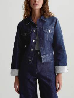 Isa Jacket Glimmer Cropped Trucker Jacket WOMENS TOPS Photo 2