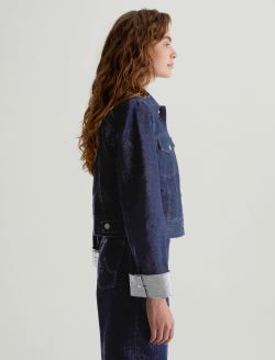 Isa Jacket Glimmer Cropped Trucker Jacket WOMENS TOPS Photo 4
