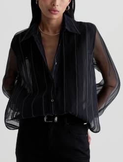 Sawtelle Shirt Day To Night Relaxed Silk Button Up WOMENS TOPS Photo 2