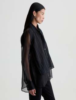 Sawtelle Shirt Day To Night Relaxed Silk Button Up WOMENS TOPS Photo 4