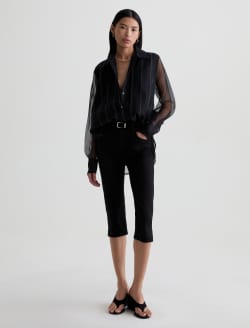 Sawtelle Shirt Day To Night Relaxed Silk Button Up WOMENS TOPS Photo 5