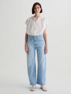 Hattie Allusion Destructed High-Rise Barrel WOMENS BOTTOMS Photo 2