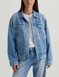 Ramie Siren Oversized Trucker Jacket WOMENS TOPS Photo 2