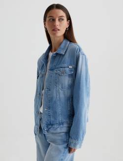 Ramie Jacket Siren Oversized Trucker Jacket WOMENS TOPS Photo 7