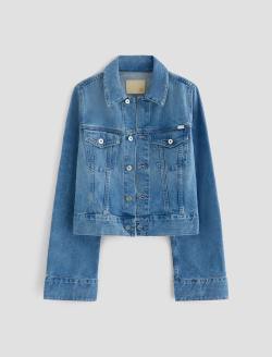 Isa Jacket Flashback Cropped Trucker Jacket WOMENS TOPS Photo 1